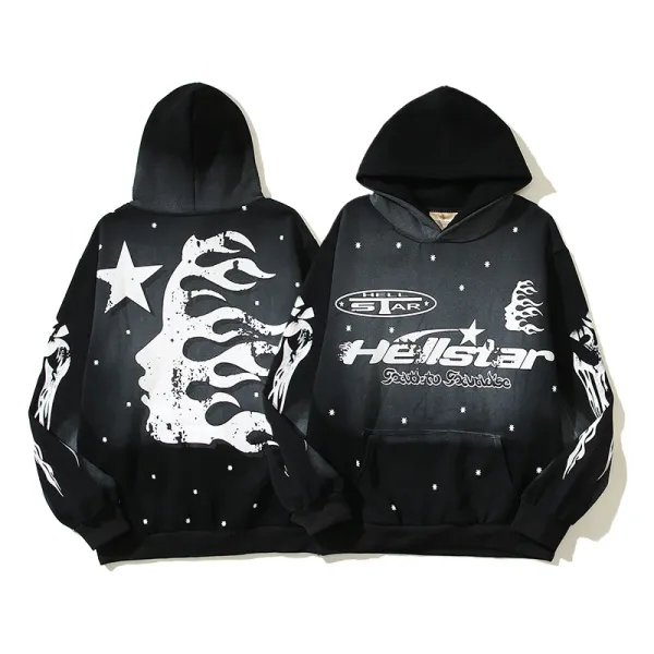Hellstar Hellstar Rebirth Paradise Black Hoodie - 1