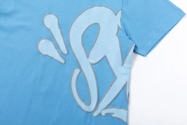 Design Graffiti Logo Blue T-Shirt - 5
