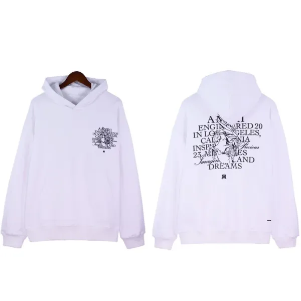 Amiri Engineered 20 Los Angeles Hoodie White - 1