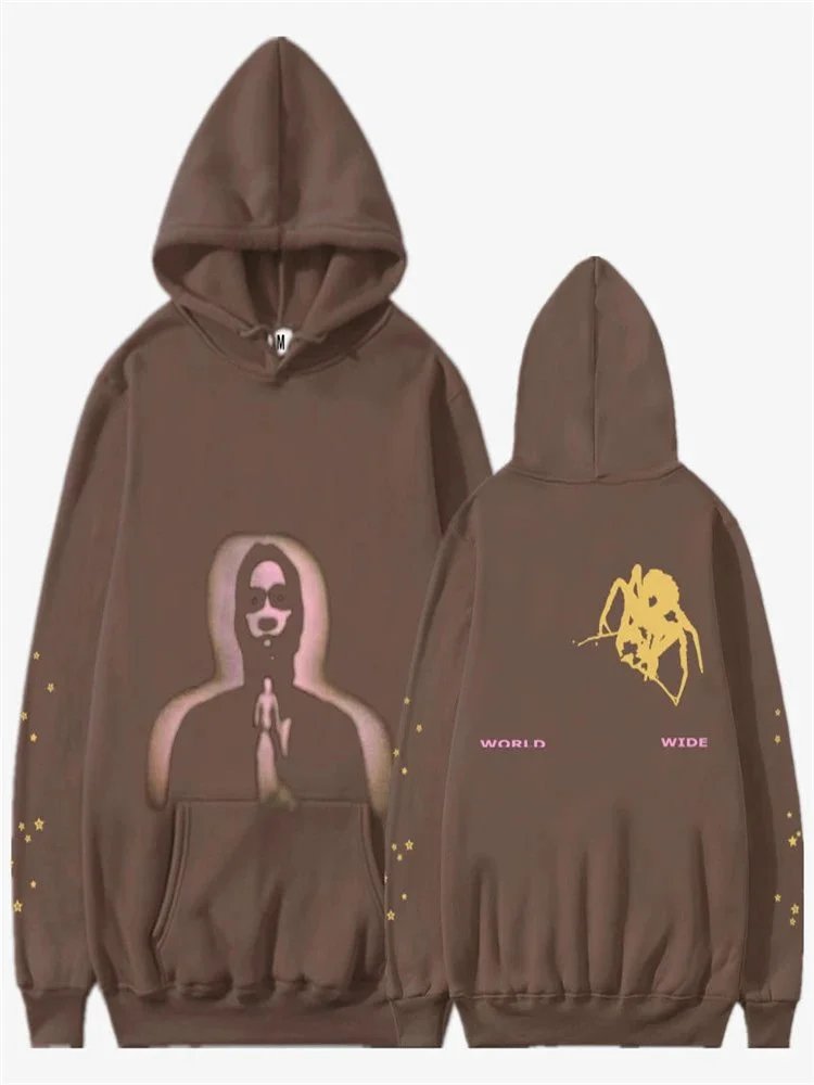 Design World Wide Hoodie Brown - 1
