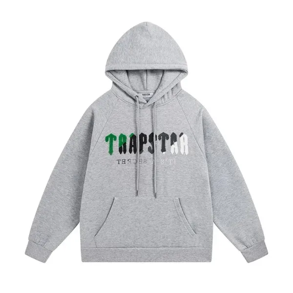Trapstar Oversized Graphic Hoodie Gray - 1