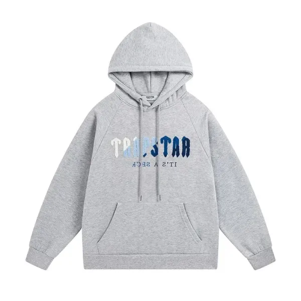 Trapstar Gradient Logo Hoodie Gray - 1