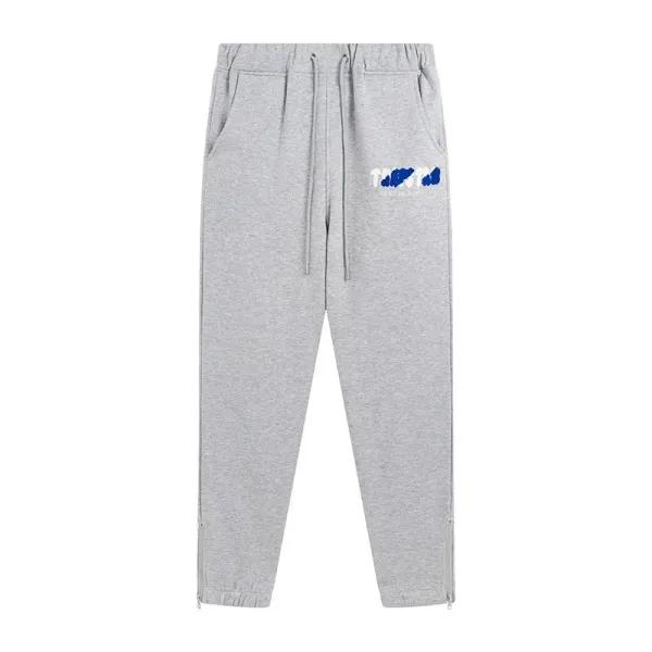Design Graphic Print Gray Sweatpants - 1