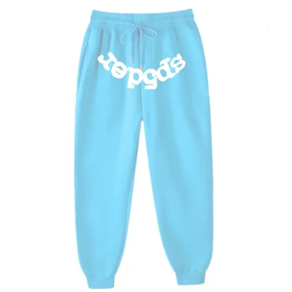 Spider Sweatpants Light Blue Sweatpants - 1