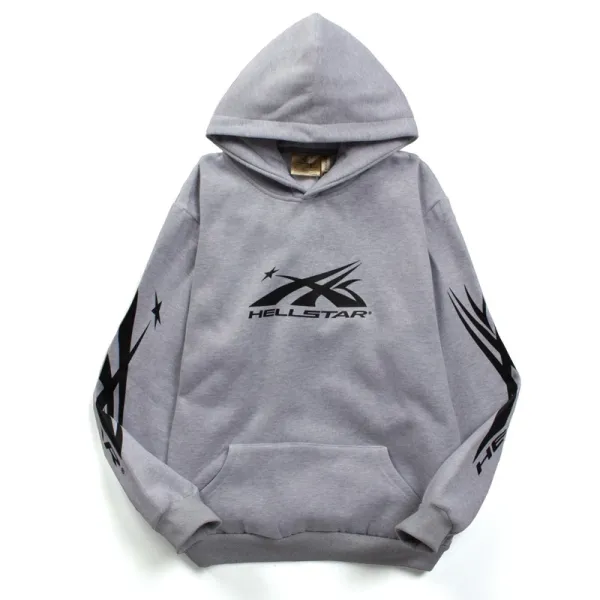 Hellstar Graphic Hoodie Gray - 1