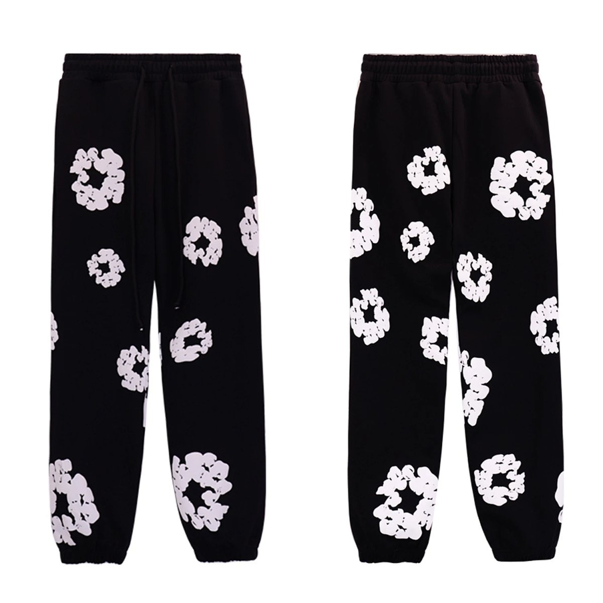 Design Floral Print Jogger Pants Light Blue Sweatpants product detail 12 in Litbuy spreadsheet finds
