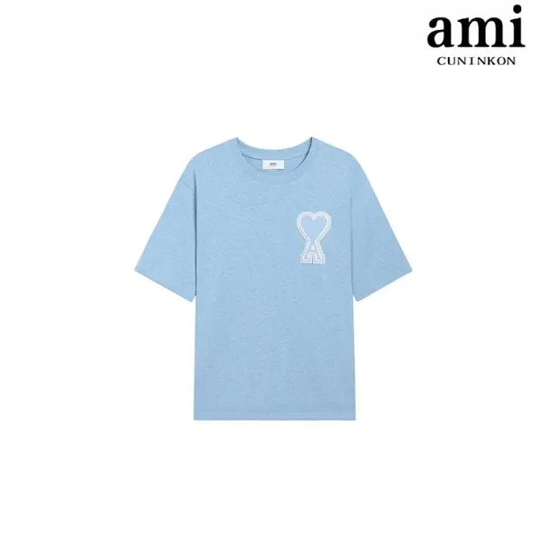 Ami Paris x Cuninkon Heart Logo T-Shirt Light Blue T-Shirt - 1