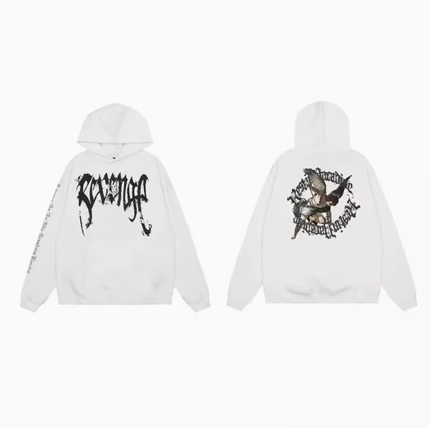 Design Red Skull Hoodie Black - 16