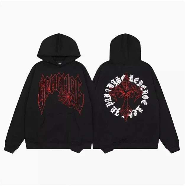 Revenge Hoodies & Sweatshirts Graphic Pullover Hoodie product detail image 11