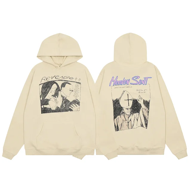 Revenge Hoodies & Sweatshirts Graphic Pullover Hoodie product detail image 3