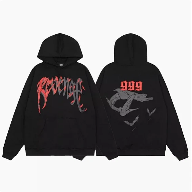 Revenge Hoodies & Sweatshirts Graphic Pullover Hoodie product detail image 5