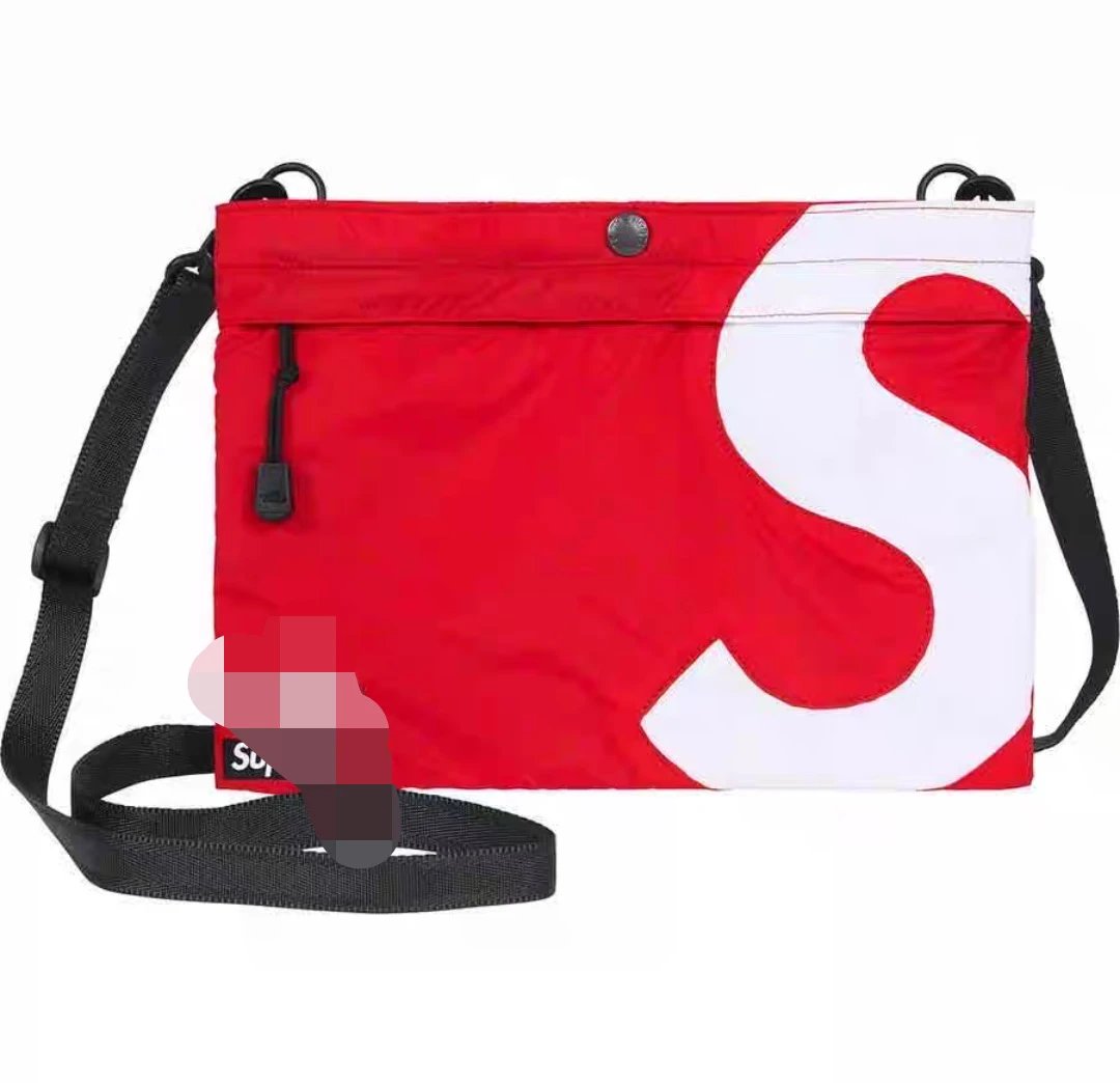 Supreme Large S Logo Crossbody Bag Red