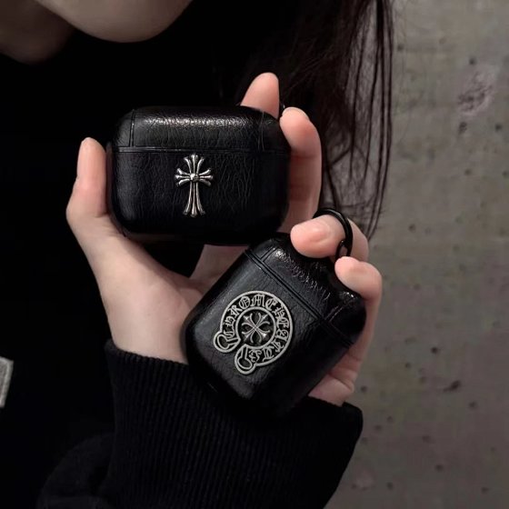 Trendy brand Kroos logo cross Airpods3 generation protective case pro2 suitable for Apple wireless Bluetooth 12 leather case