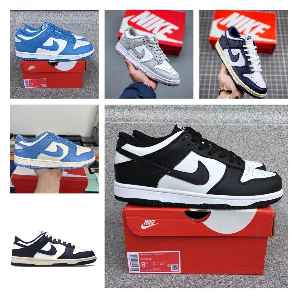 Various colorways of trendy shoes UF326