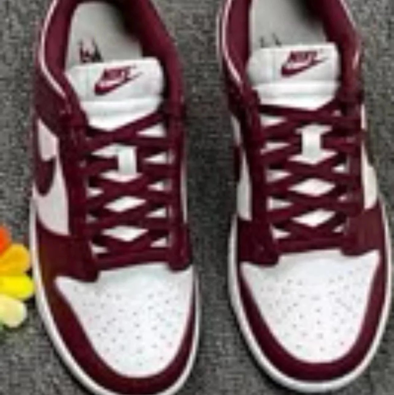 Nike Dunk and Samba — Dunk wine red