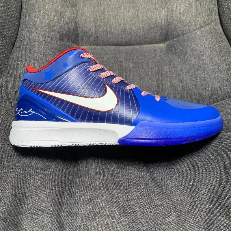 Nike Kobe basketball sneakers — Kobe 4 Philadelphia Blue
