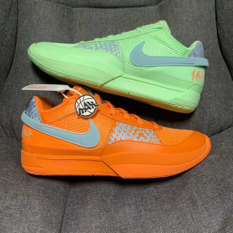 Nike Sneakers Ja 1 EP Basketball Shoes — Green-Orange Mandarin Ducks FV1288-800