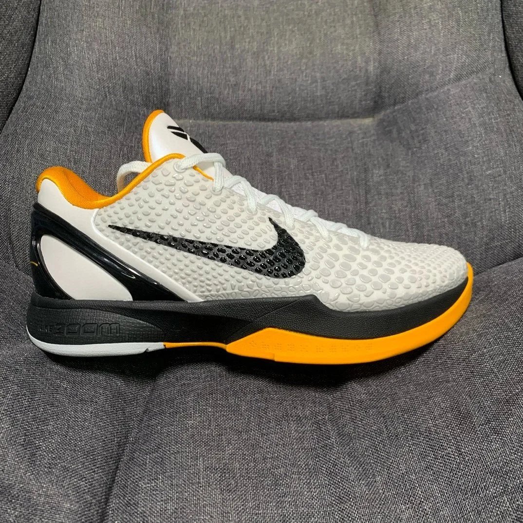 Nike Sneakers Kobe 6 low-top basketball — zk6 white yellow