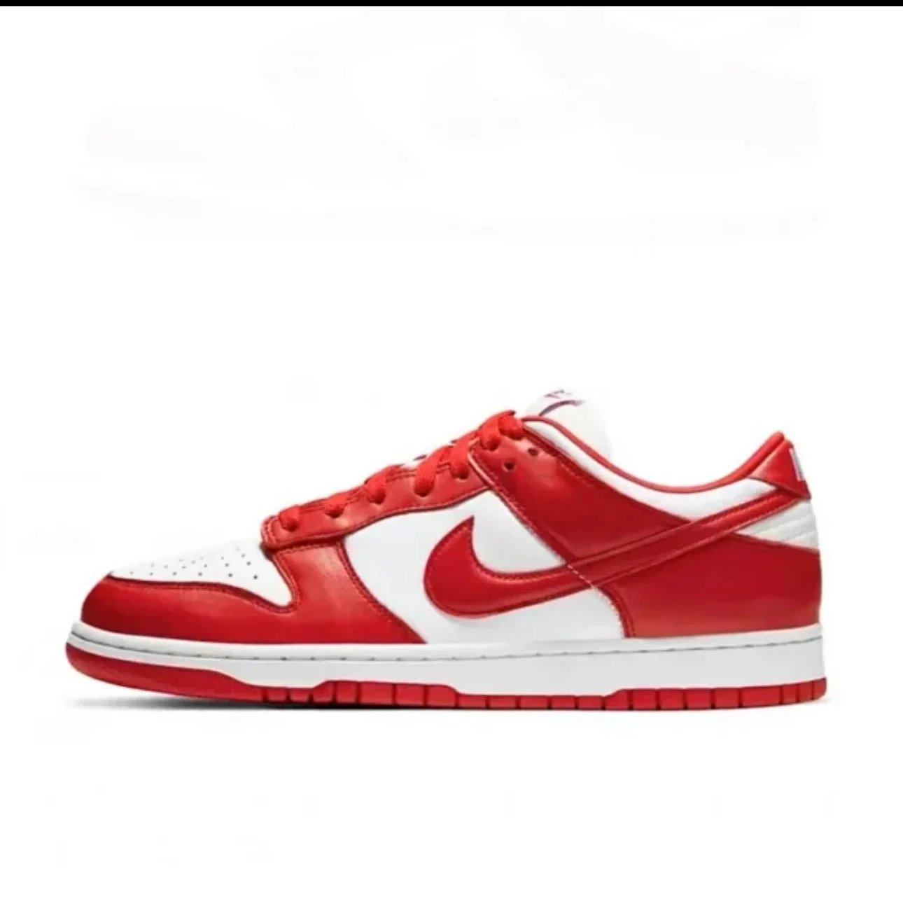 Nike Dunk and Samba — White and red