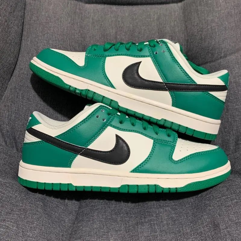 Nike Dunk and Samba — White and Green Lottery
