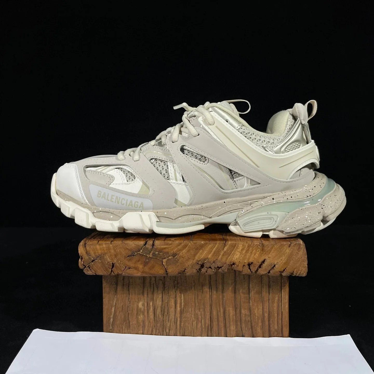Balenciaga Sneakers Track 1.0 — Beige Big Bottom Splash Ink