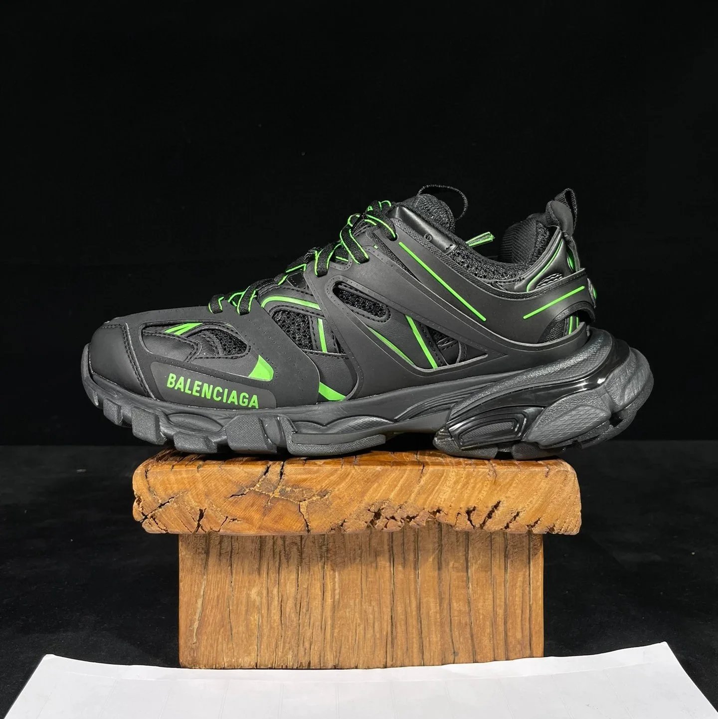 Balenciaga Sneakers Track 1.0 — Black and green