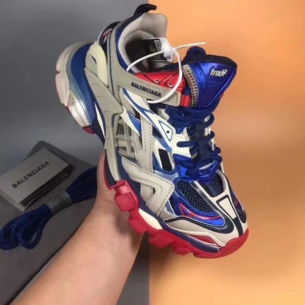 Balenciaga Sneakers Track — 2.0 hollow blue and white
