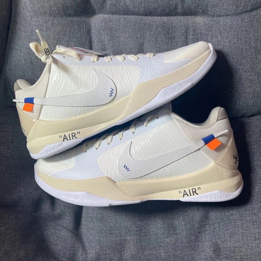 Nike Kobe basketball sneakers — Kobe 5 OW white