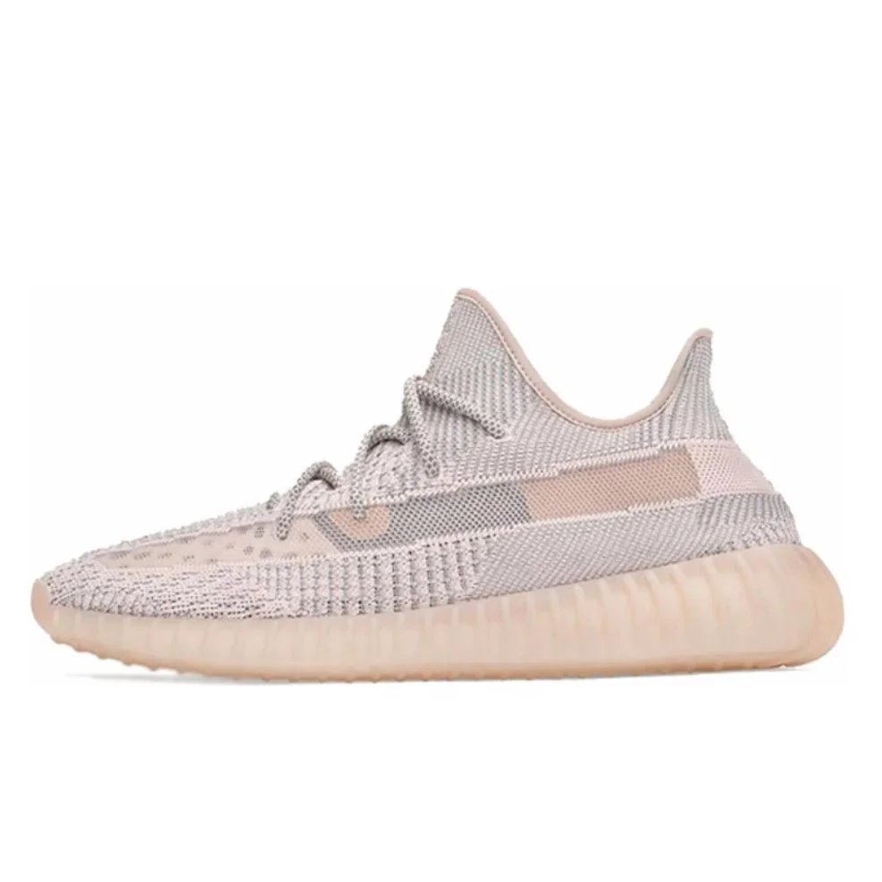 Unbranded Sneakers Knit Low-Top with Translucent Ribbed Soles — Pink baby’s-breath