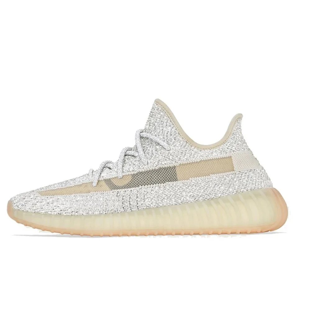 Unbranded Sneakers Knit Low-Top with Translucent Ribbed Soles — Needle-white starry sky