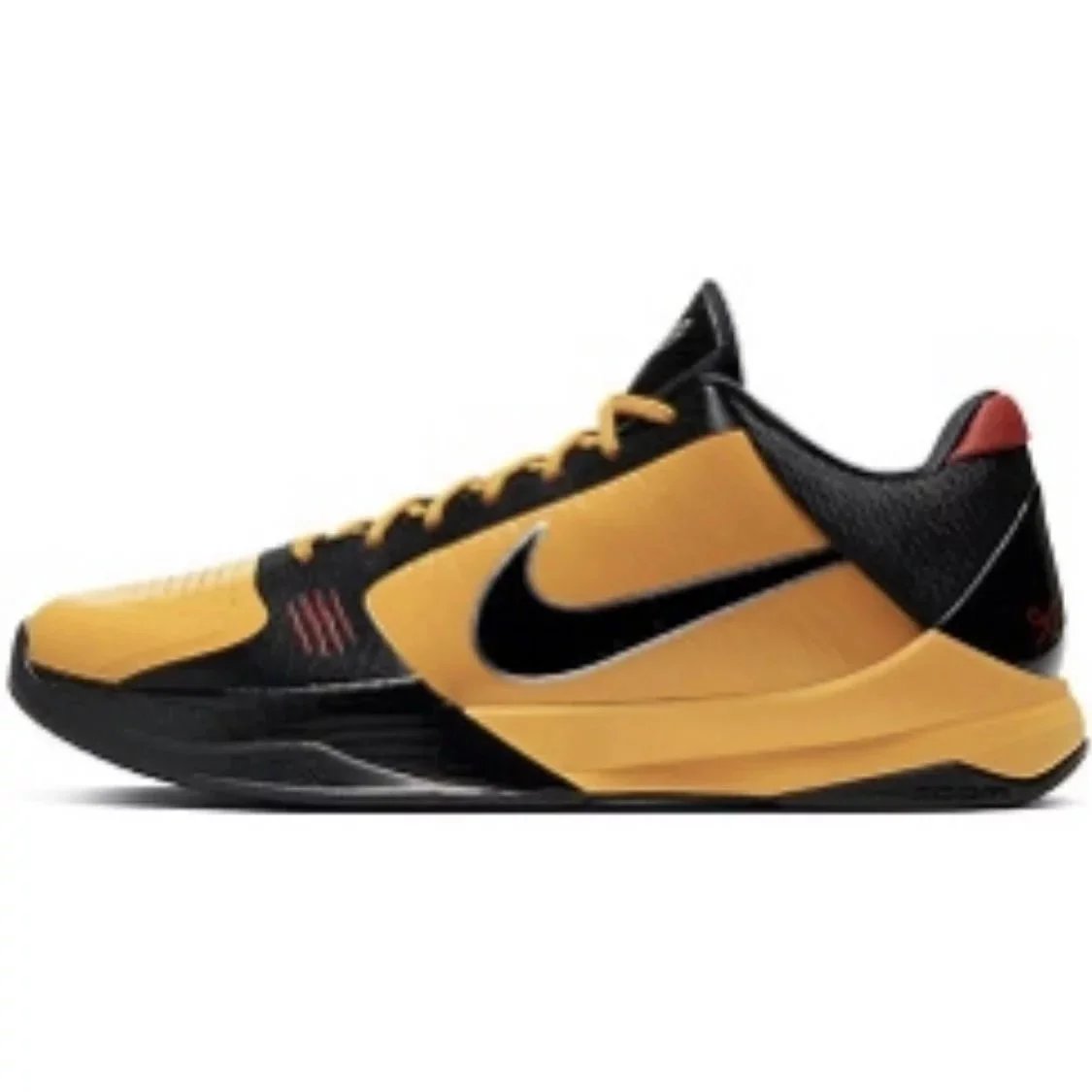 Nike Sneakers Kobe 4 Basketball Shoes — science 5 Black and Yellow Bruce Lee