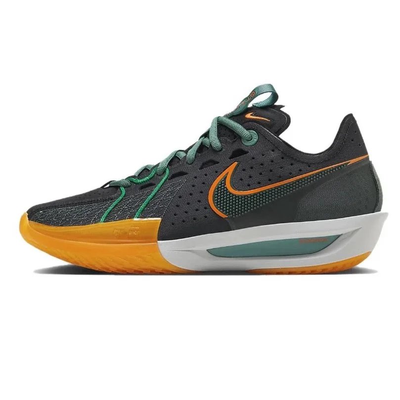 Nike Sneakers GT Cut 3 Basketball Shoes — Black orange green