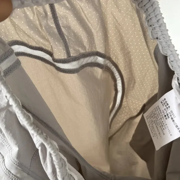 Design Drawstring Waist Pants Light Gray Pants - 25