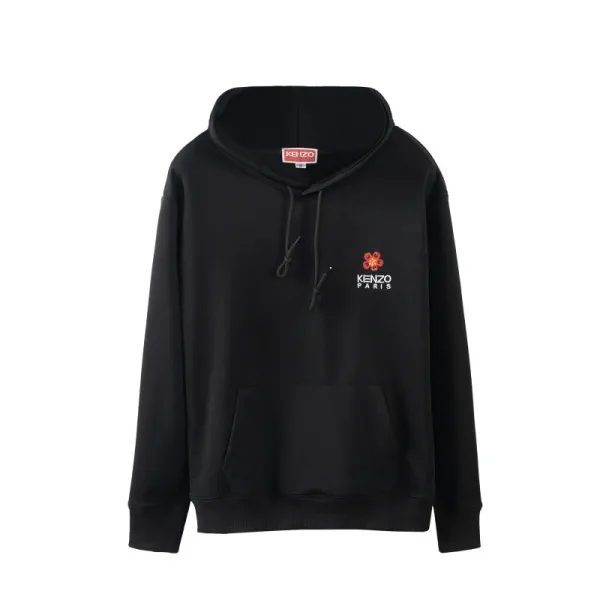 Kenzo Flower Logo Black Hoodie - 1