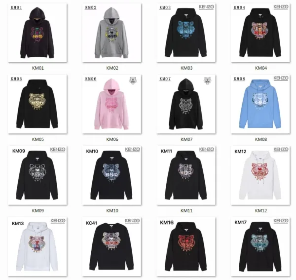 Kenzo Tiger Embroidered Black Hoodie - 2