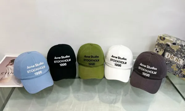 Acne Studios Stockholm 1996 Black Baseball Cap - 4