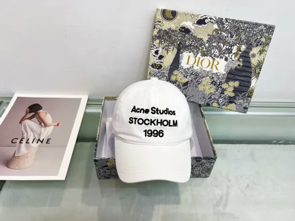 Acne Studios Stockholm 1996 Black Baseball Cap - 8