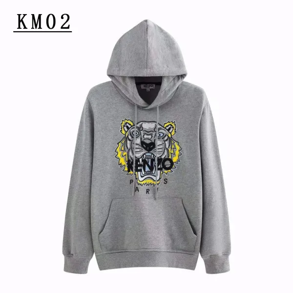 Kenzo Tiger Embroidered Black Hoodie - 11