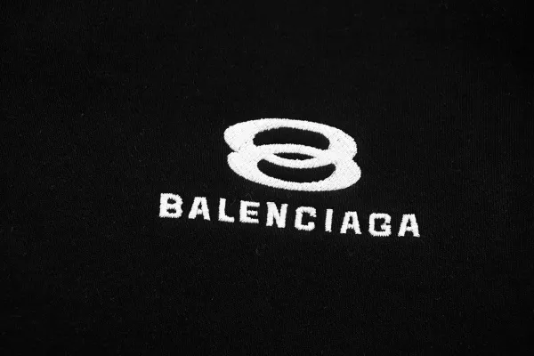 Balenciaga Logo Zip-Up Hoodie Black - 7