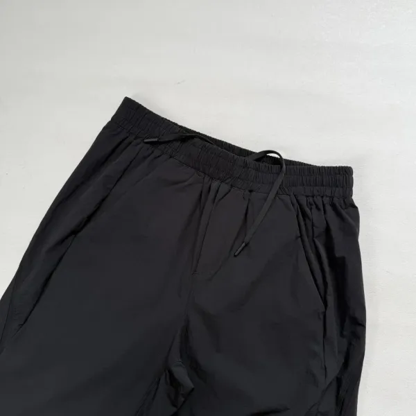 Design Drawstring Waist Pants Light Gray Pants - 15