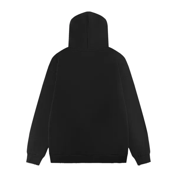 Balenciaga Logo Zip-Up Hoodie Black - 5