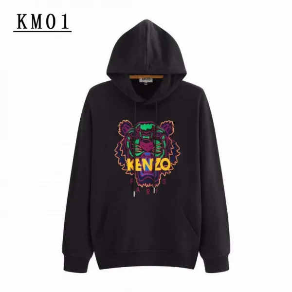 Kenzo Tiger Graphic Black Hoodie - 1