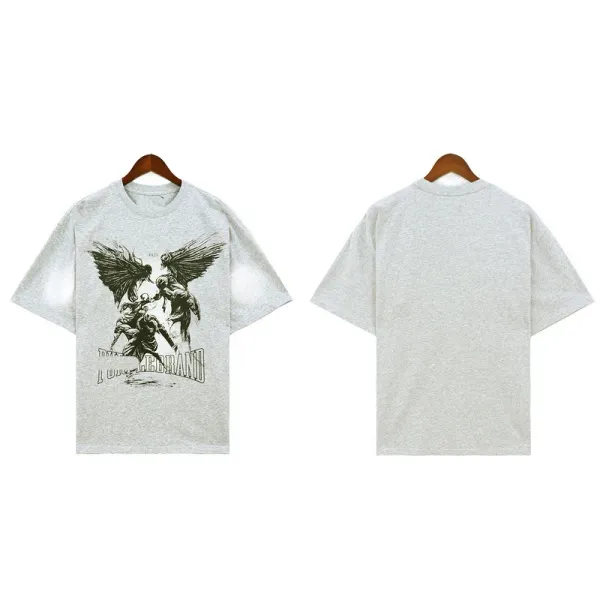 Pogge Brand Graphic Print Oversized T-Shirt Gray - 1
