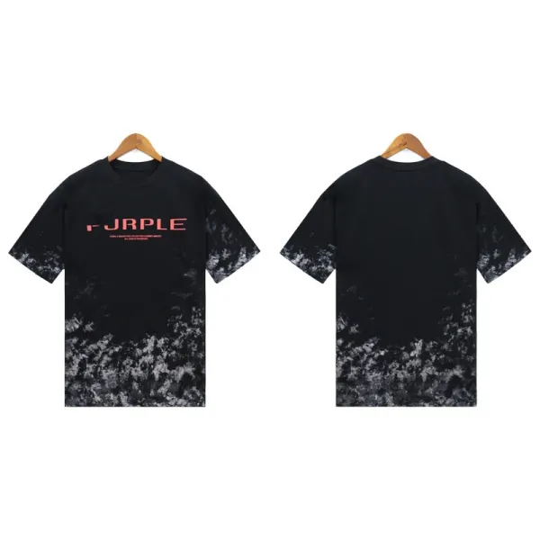 Purple FURPLE Tie-Dye Graphic T-Shirt Black - 1
