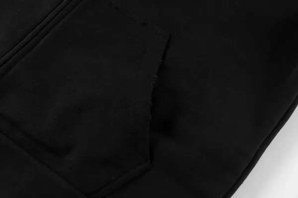 Balenciaga Logo Zip-Up Hoodie Black - 8
