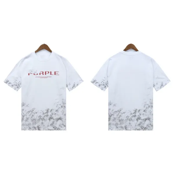Purple Collection Acid Wash White T-Shirt - 1
