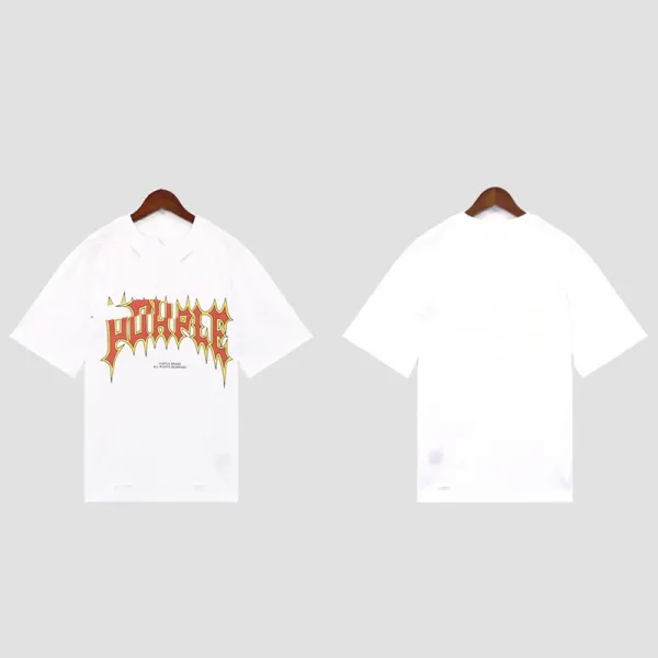 Hood By Air HBA Flame Logo White T-Shirt - 1