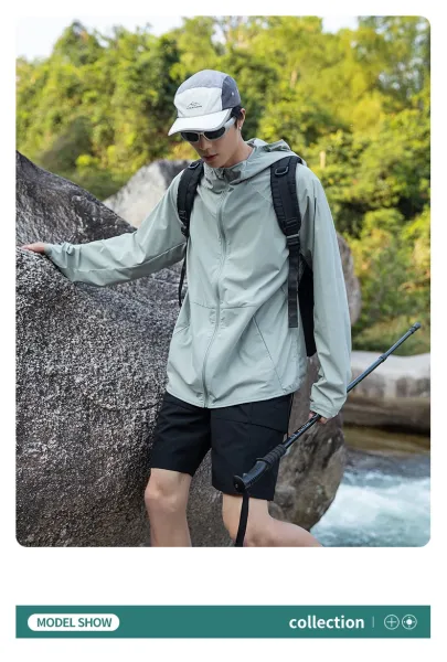 Doon Ultralight Packable Hooded Windbreaker Beige Outerwear - 11