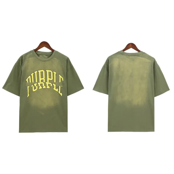 Nirvana x Unknown Brand Arch Logo Washed Army Green T-Shirt - 1