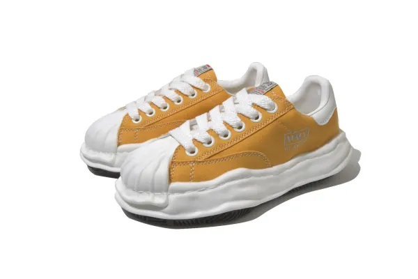 Maison Margiela Tabi Sneaker Yellow Canvas Chunky Sneakers - 1